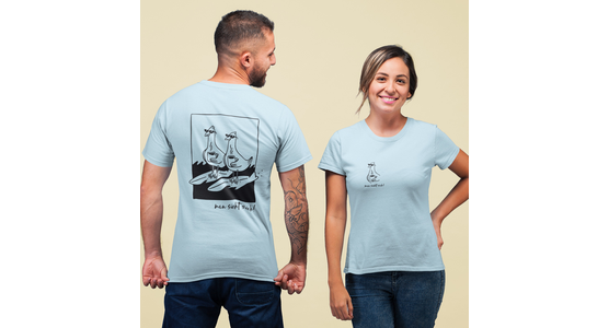 T-Shirt - Arctic Blue "Surf" - Gr. L - Ansicht 2