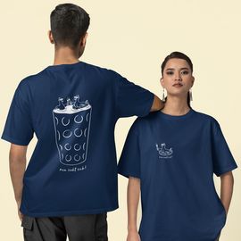  T-Shirt - Navi Blue "Dubbeglas" - Gr. S