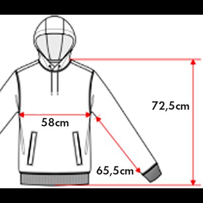  Hoodie - Washed Navy Blue "Sonnenbrille" - Gr. L Ansicht 3