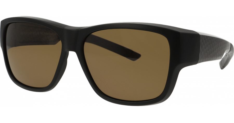 SunRay Sonnenbrille Unisex SunRay 06-00310-01 Überbrille, Schwarz/Carbon, Braun matt Ansicht 1