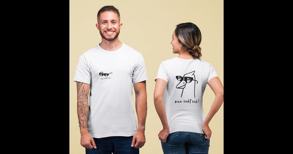  T-Shirt - White "Sonnenbrille" - Gr. XL Ansicht 1