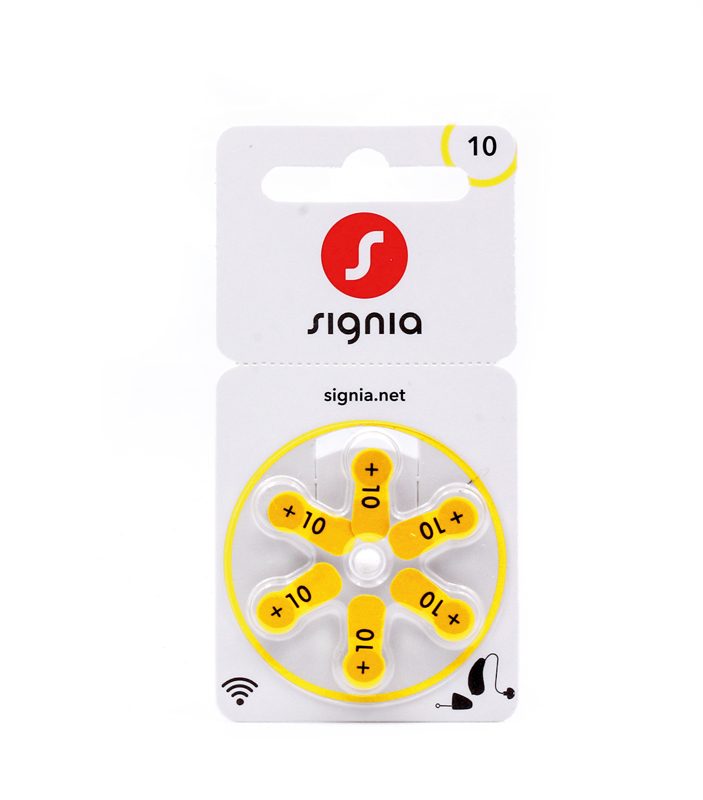 Signia 10er Pack Hörgerätebatterien 10