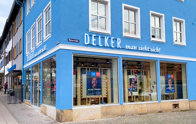 DELKER Optik Bad Dürkheim Eingangstür