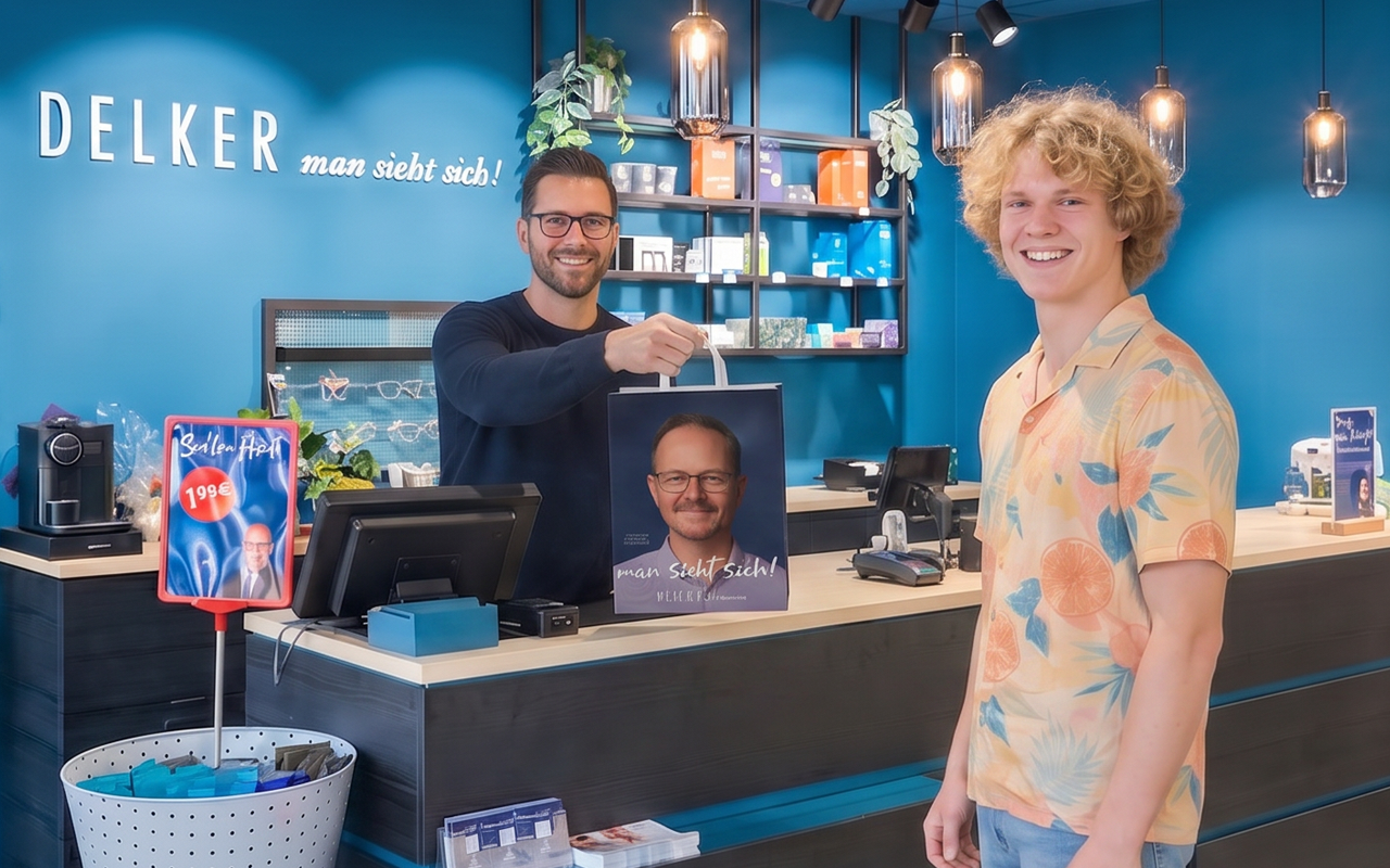 Frau mit Brille