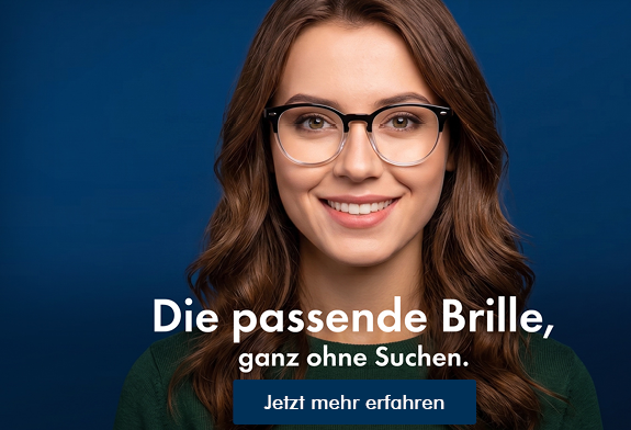 Die passende Brille, ganz ohne Suchen.