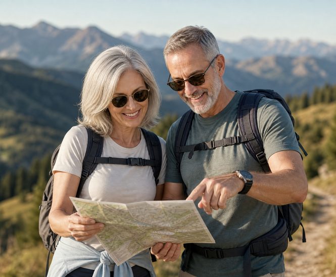 Gleitsichtsonnenbrille von Delker, auch zum Wandern