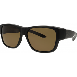 SunRay Sonnenbrille Unisex SunRay 06-00310-01 Überbrille, Schwarz/Carbon, Braun matt