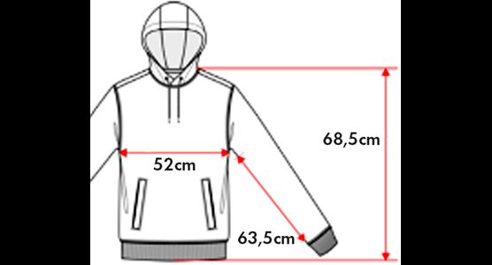 Hoodie - Washed Navy Blue "Sonnenbrille" - Gr. S - Ansicht 4